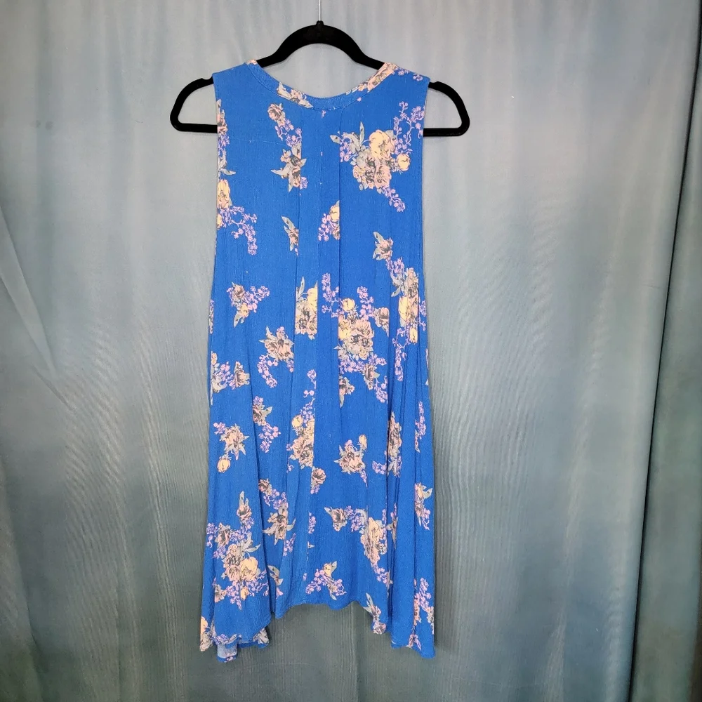 Free People Blue Floral Mini Dress - Picture 5 of 8